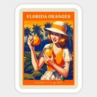 Florida Oranges Sticker